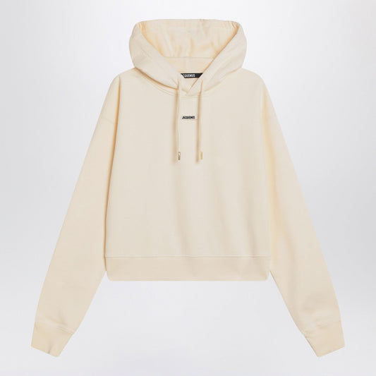 Jacquemus Jacquemus Light Beige Gros Grain Hooded Sweatshirt - Image 1