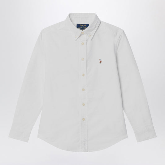 Polo ポロ ラルフローレン ホワイト コットン ボタンダウン シャツ - Image 1