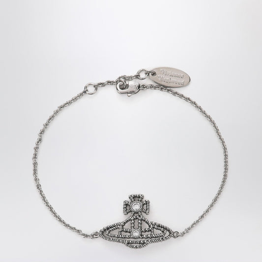 Vivienne Vivienne Westwood Platinum Orb Logo Bracelet - Image 1
