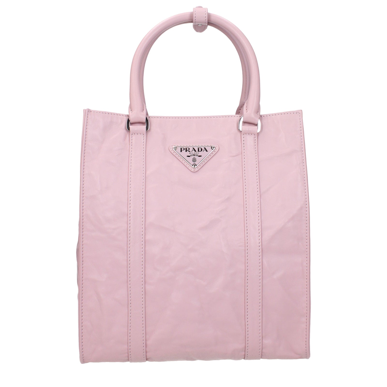 Prada プラダハンドバッグ女性ピンク/アラバスターレザー - Image 1