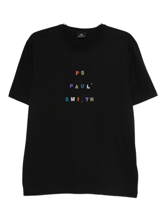 Paul PS By Paul SmithロゴコットンTシャツ - Image 1