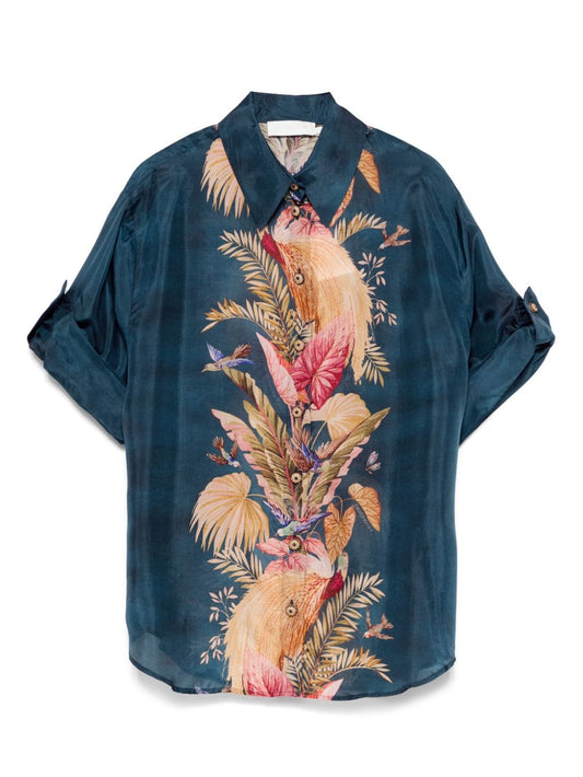 Zimmermann Zimmermann Ascensionプリントシルクシャツ - Image 1