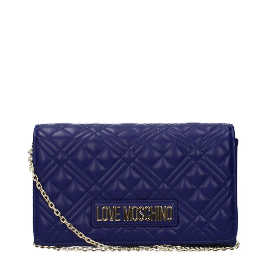 Moschino モスキーノポシェットの女性ポリウレタンブルー/ブルーベリーが大好きです - Image 1