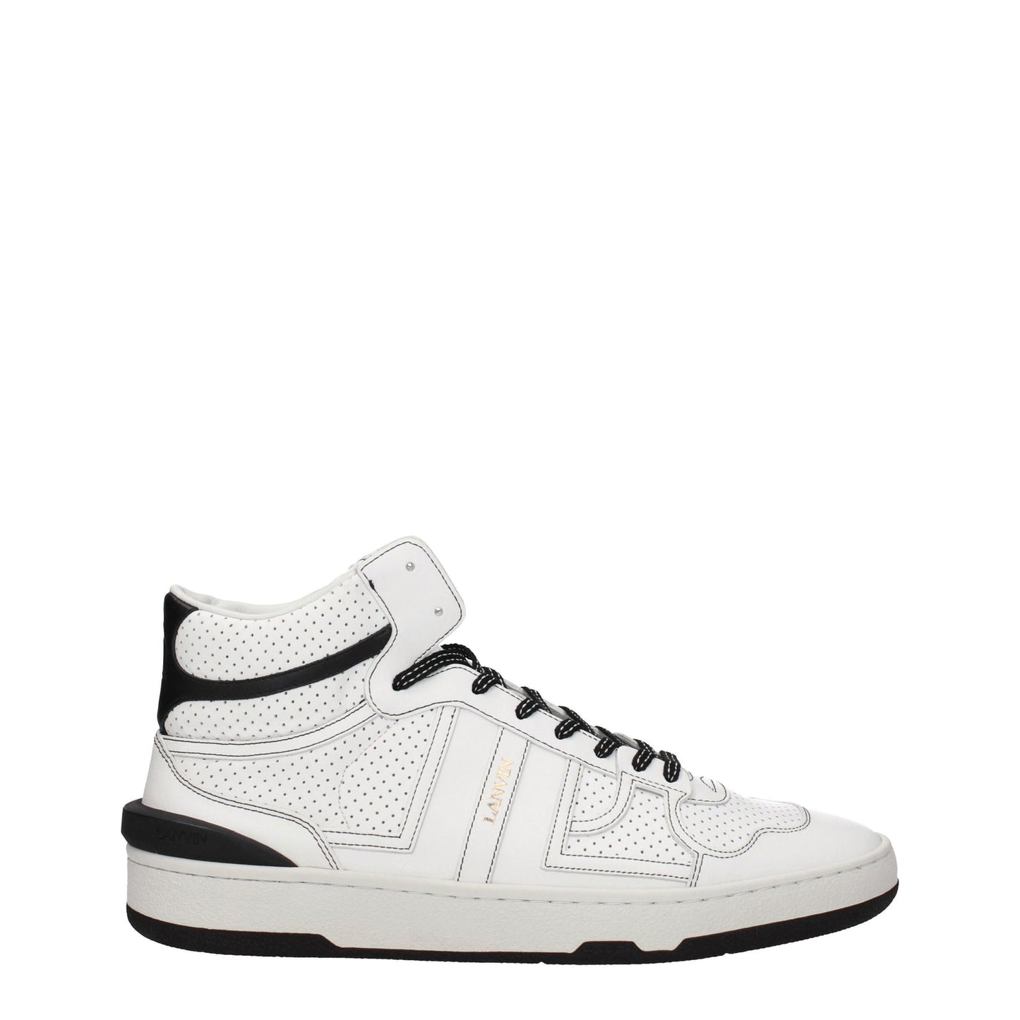 Lanvin Lanvin Sneakers Men Leather White/Black - Image 1