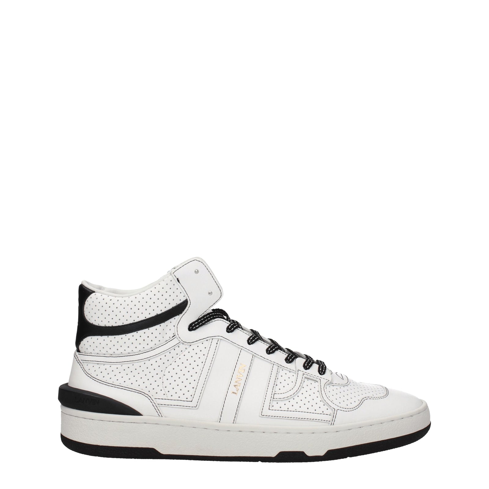 Lanvin Lanvin Sneakers Men Leather White/Black - Image 1