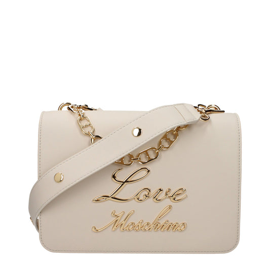 Moschino モスキーノのハンドバッグが大好きな女性ポリウレタンベージュ/アイボリー - Image 1