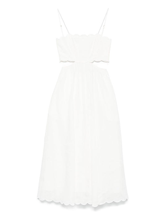 Zimmermann ZIMMERMANN RHIANNON LINEN MIDIドレス - Image 1