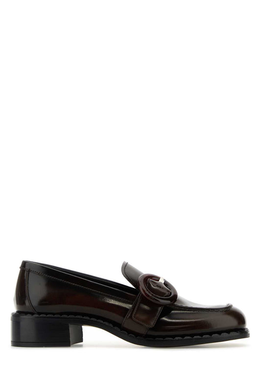 Prada プラダブラウンレザーローファー - Image 1