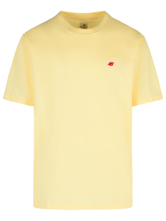Designer Brand ニューバランスブラウンコットンTシャツ - Image 1