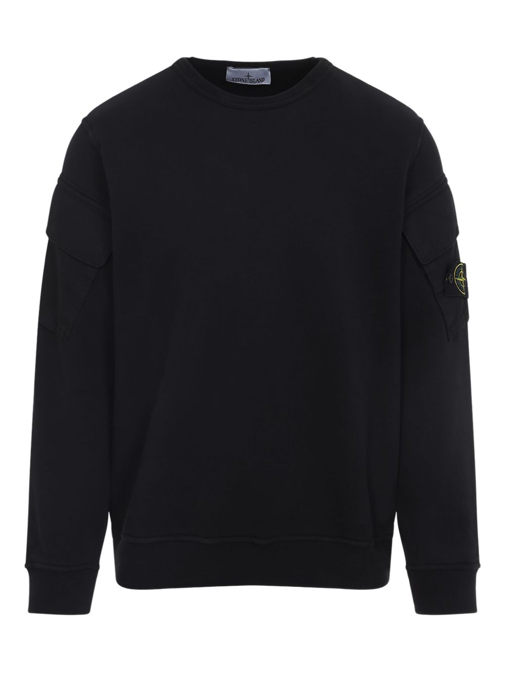 Stone Stone Island Logo Cotton Crewneck Sweatshirt - Image 1