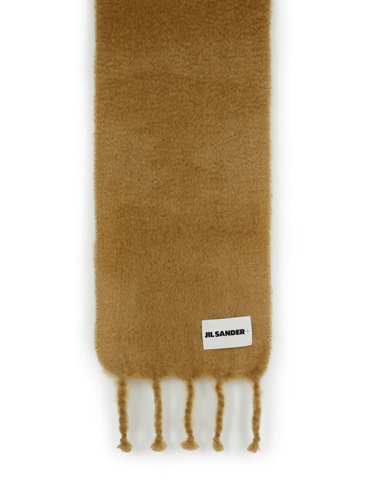 Jil Jil Sander Beige Mohair Blend Scarf - Image 1