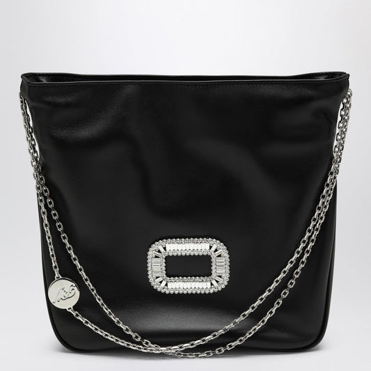 Roger Roger Vivier Mini Pilgrim Black Leather Bag - Image 1