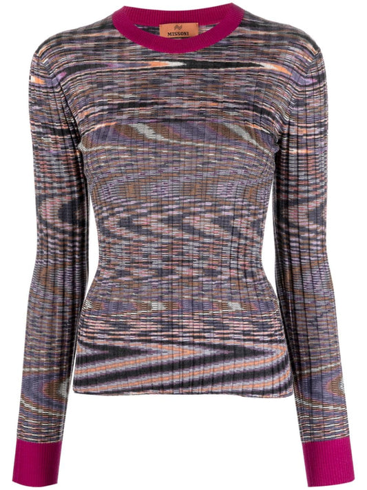 Missoni ミッソーニカシミアとシルクブレンドセーター - Image 1