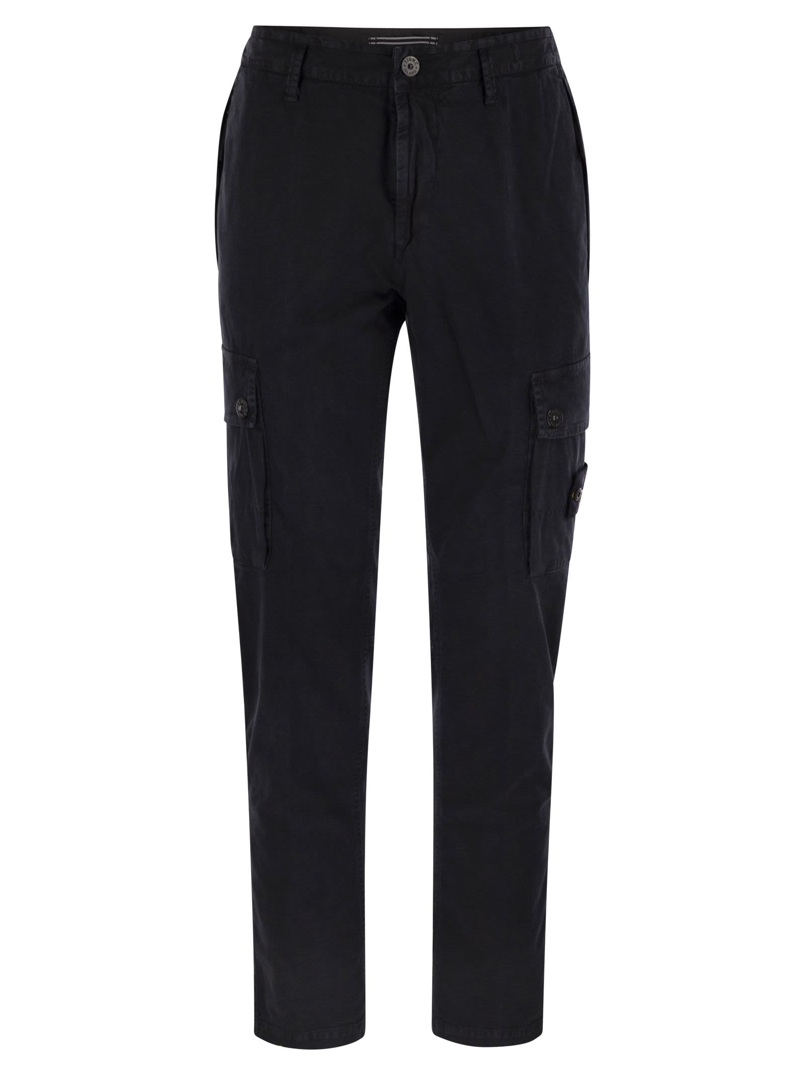 Stone Stone Island Cotton Cargo Trousers - Image 1