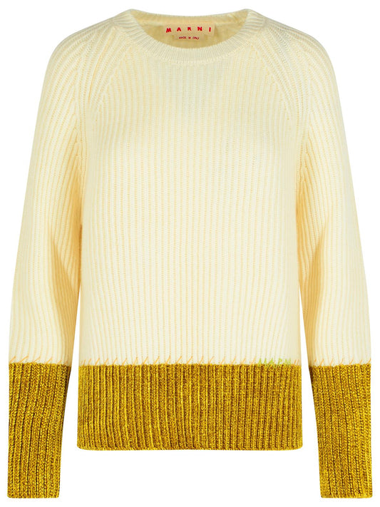 Marni Marni Ivory Virgin Wool Seater - Image 1