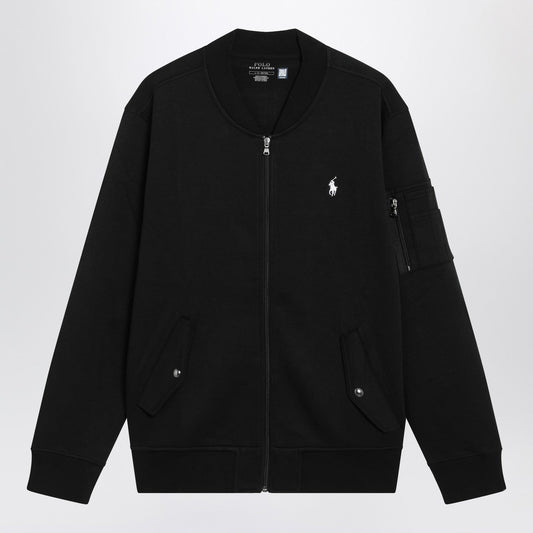 Polo ポロ ラルフローレン ブラック ジップ アップ ニット ボンバー - Image 1