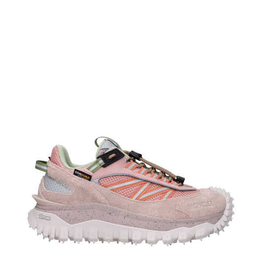 Moncler モンクラースニーカートレイルグリップビブラム女性スエードピンク - Image 1
