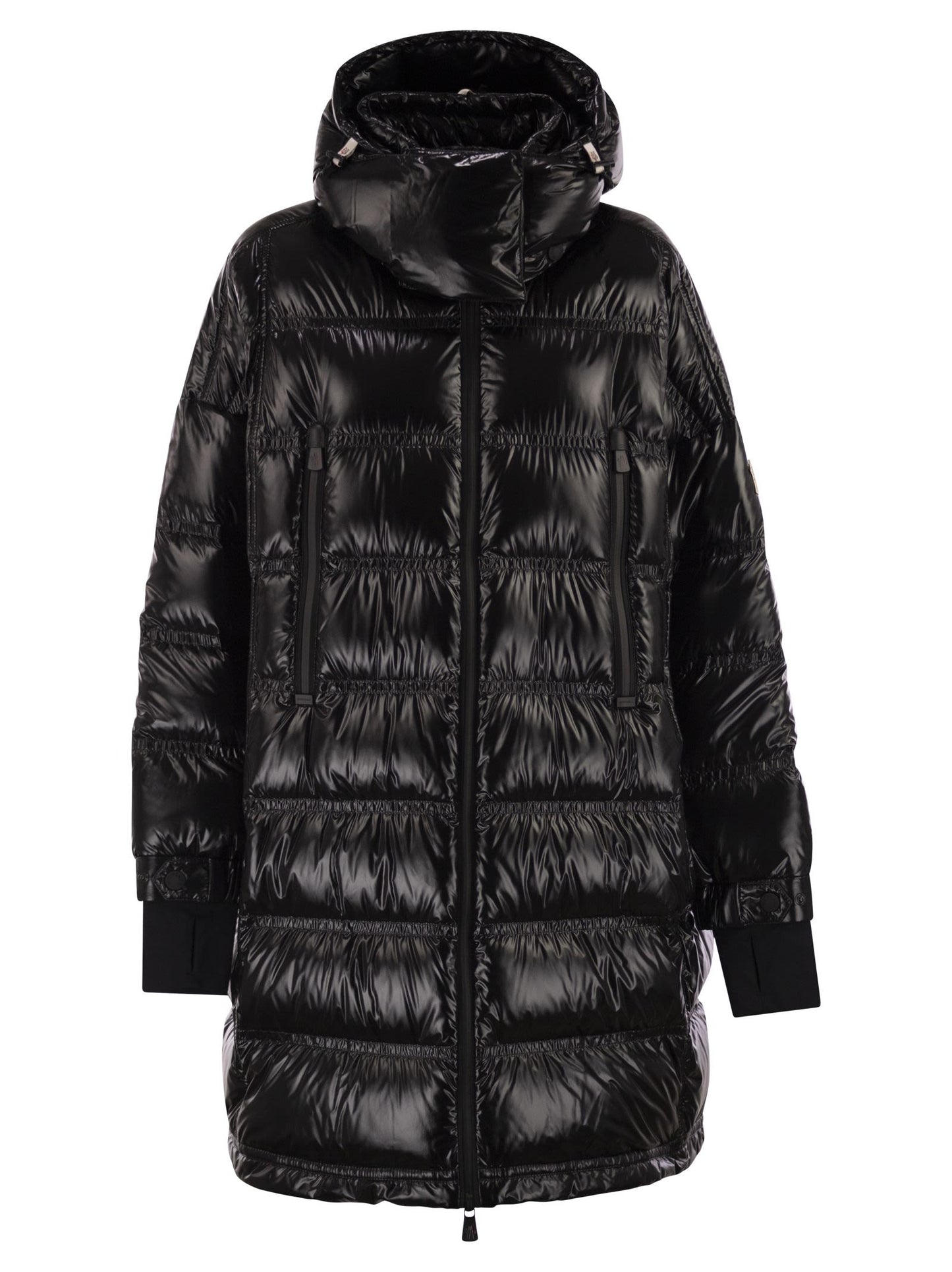 Moncler モンクレールグレノブルロシェレアフード付きジャケットの長いロング - Image 1
