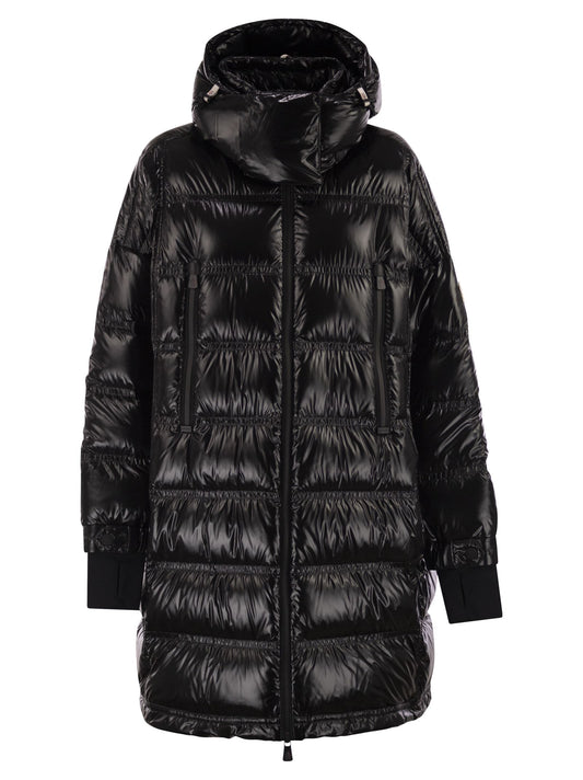 Moncler モンクレールグレノブルロシェレアフード付きジャケットの長いロング - Image 1