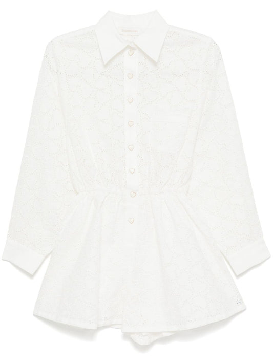 Zimmermann Zimmermann Crush Linen Playsuit - Image 1