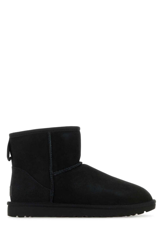 Ugg Ugg Black Suede Classic Mini II Ankle Boots - Image 1