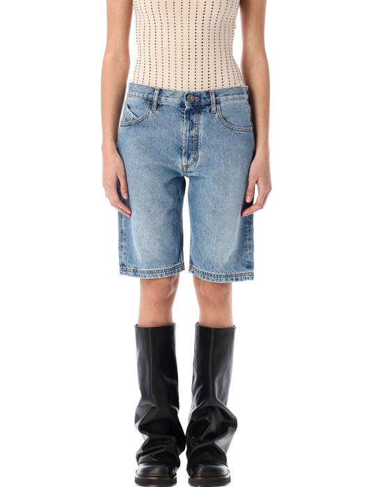 The Attico Shorts Blue - Image 1