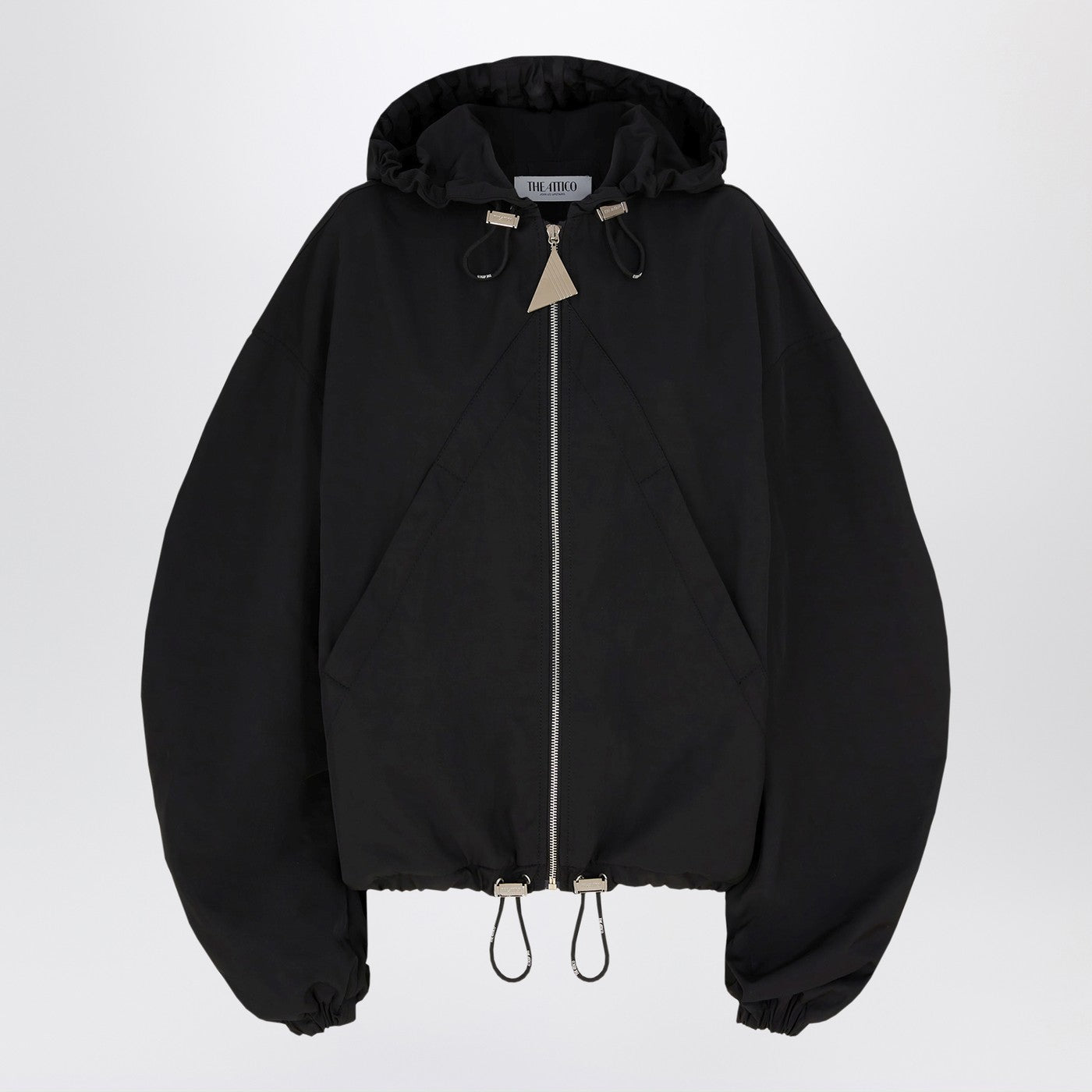 The Attico Black Hooded Bomberジャケット - Image 1