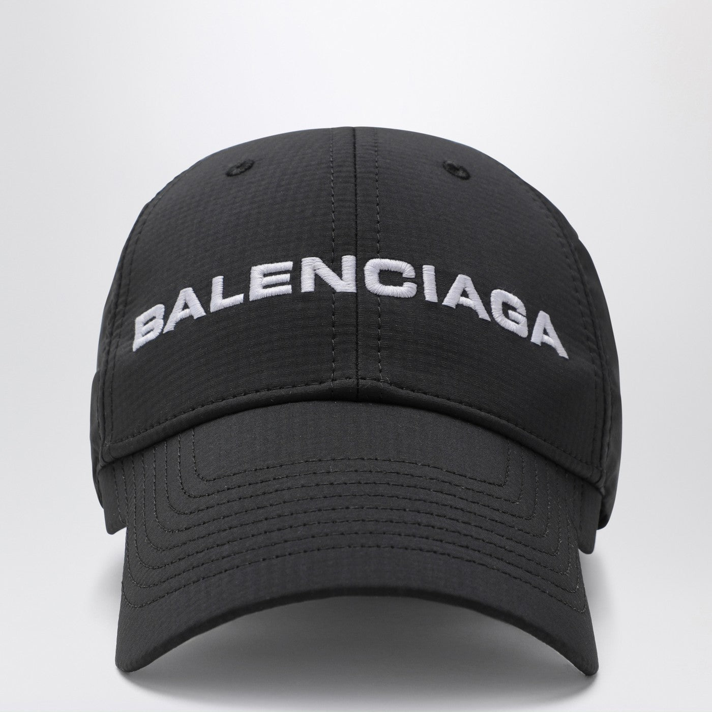 Balenciaga バレンシアガブラック/ホワイトロゴ野球帽 - Image 1
