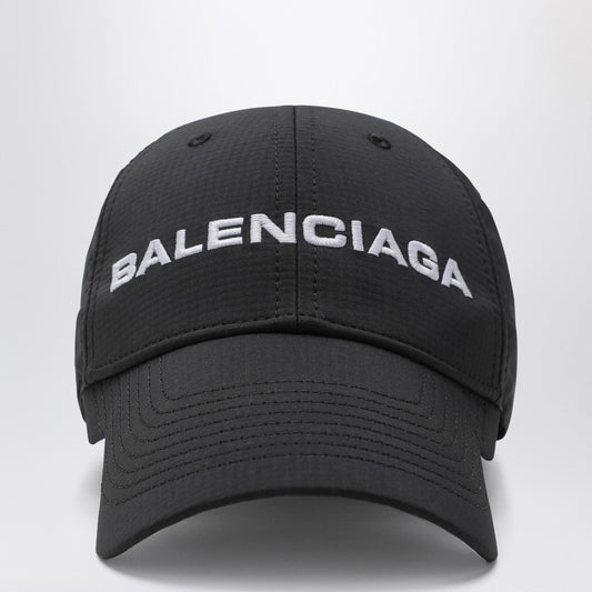 Balenciaga バレンシアガブラック/ホワイトロゴ野球帽 - Image 1