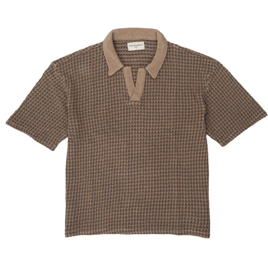 Off Officine Generale Tシャツとポロスブラウン - Image 1