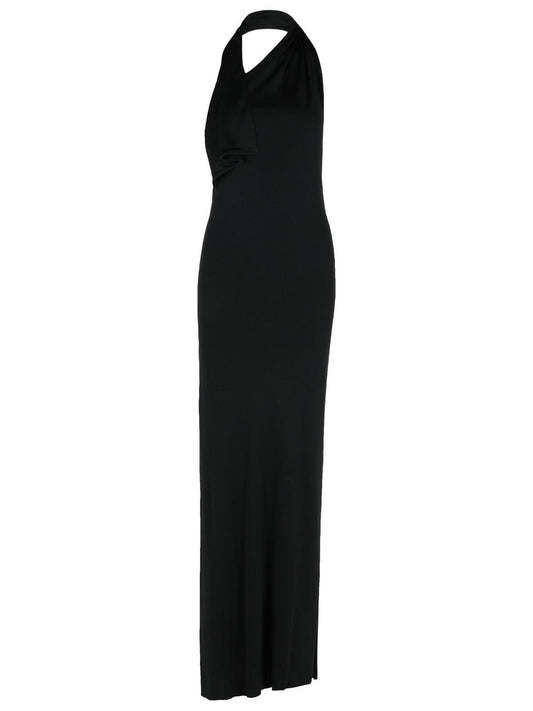 Khaite Khaite 'Roza' Black Viscoseドレス - Image 1