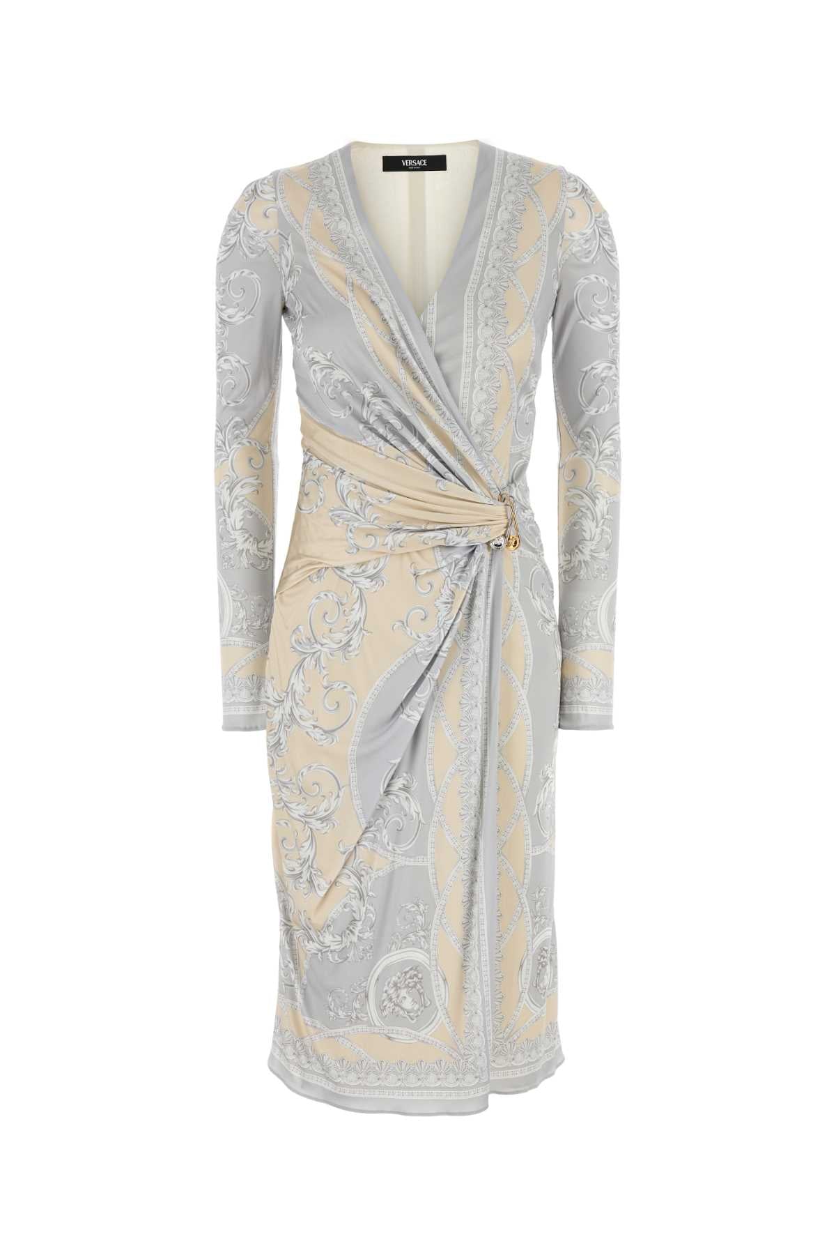 Versace ヴェルサーチの印刷されたビスコースドレス - Image 1
