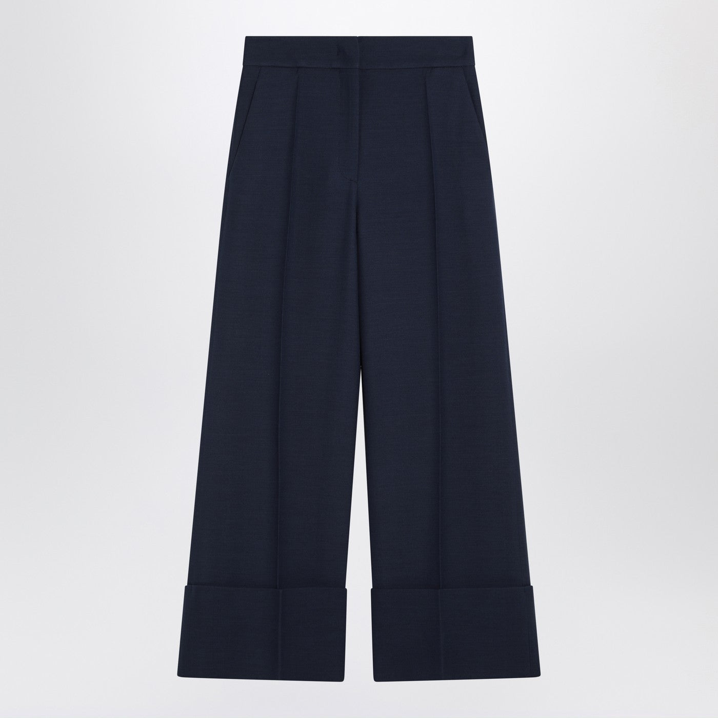 Valentino ウールとシルクのバレンティーノインディゴパンツ - Image 1