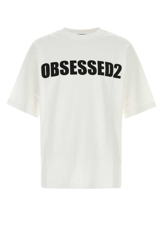 Dsquared2 ディースクエアード ホワイト コットン T シャツ - Image 1