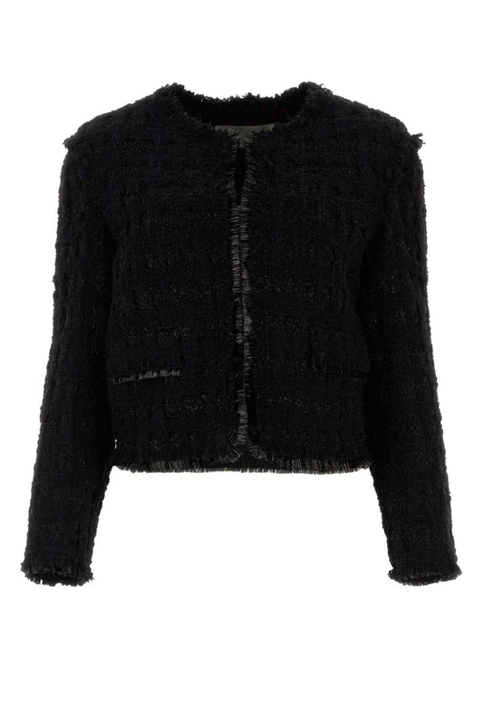 Tory Tory Burch Black Tweed Blazer - Image 1