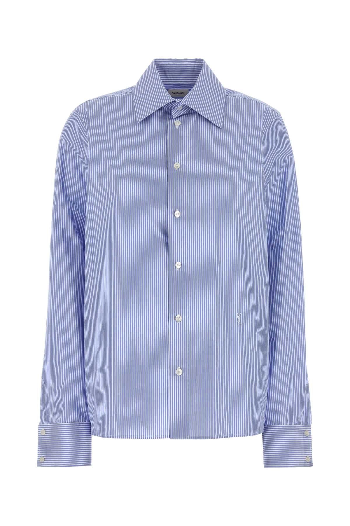 Saint セントローラン刺繍ポプリンカサンドルシャツ - Image 1