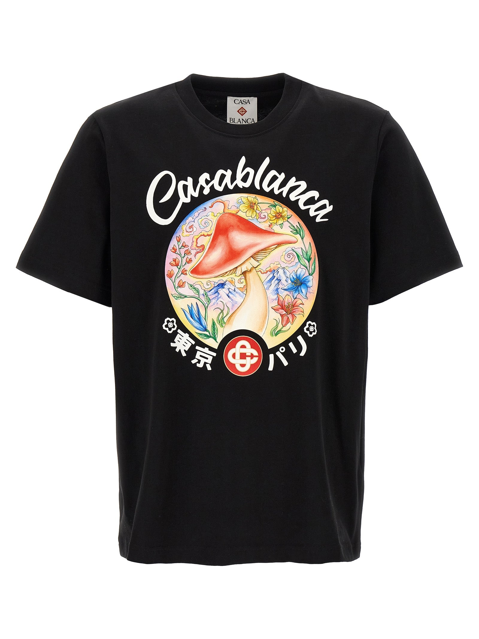 Casablanca カサブランカ「マッシュルームエンブレム」Tシャツ - Image 1