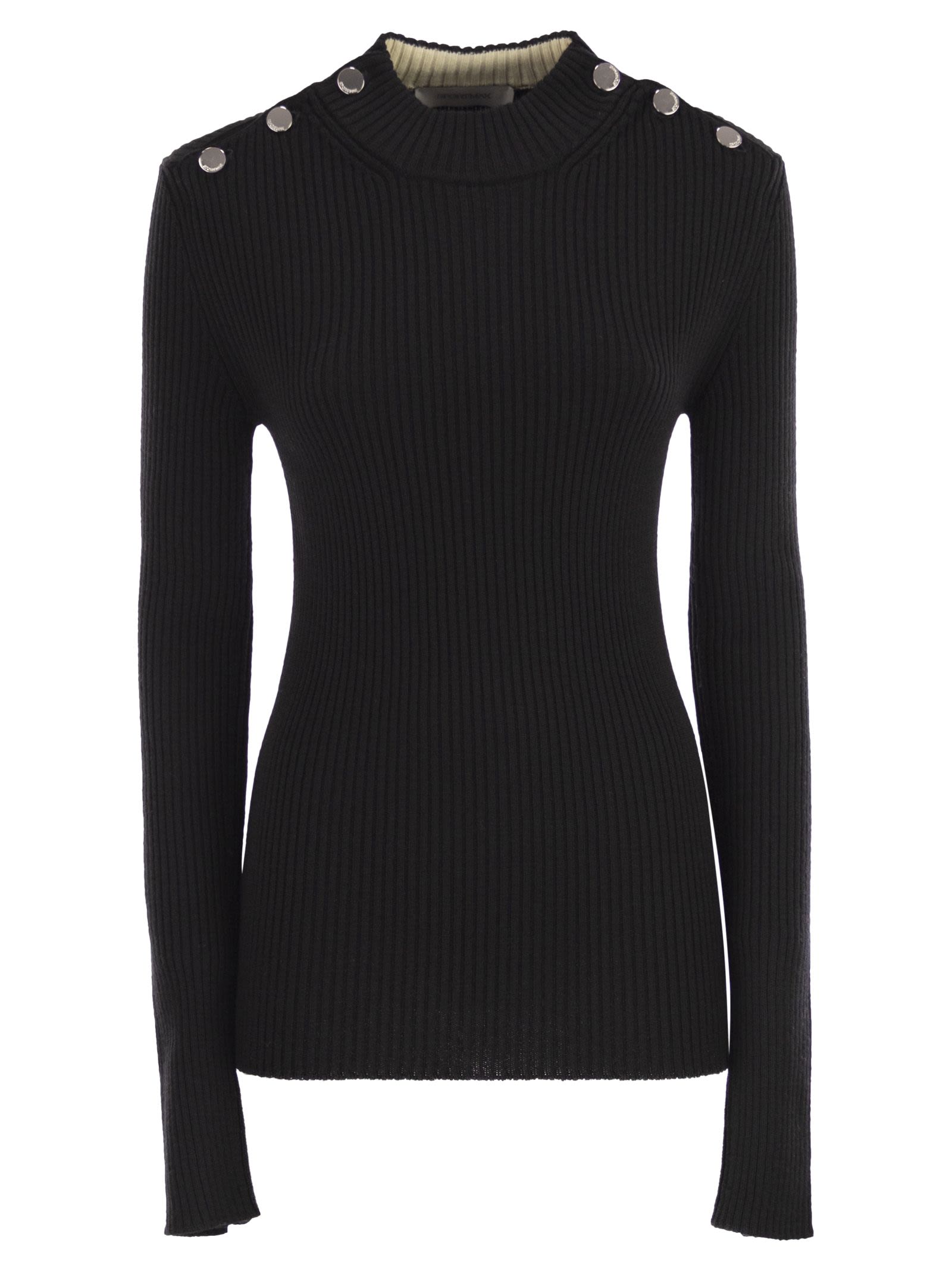 Sportmax SportMax Renaniaはジャンパーをボタンに取り付けました - Image 1