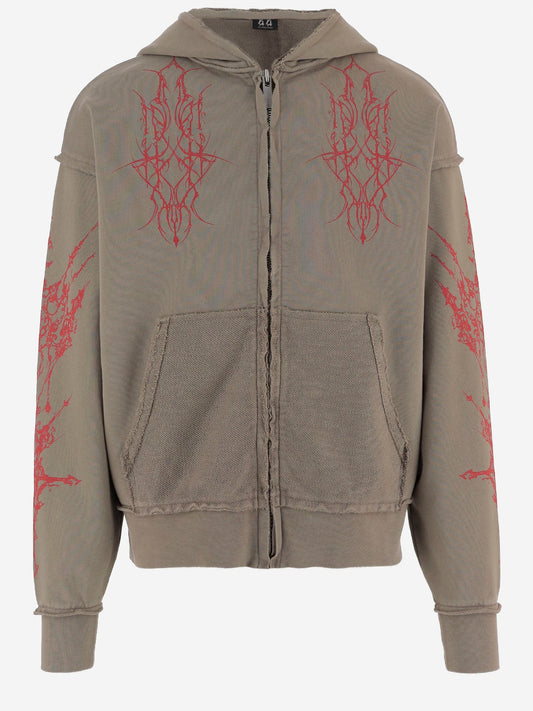 44 44 レーベル グループ リバース エタニティ コットン スウェットシャツ - Image 1