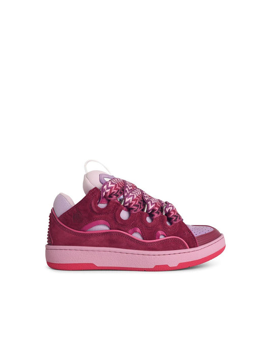 Lanvin Lanvin 'Curb' Lilac Lear Blendスニーカー - Image 1