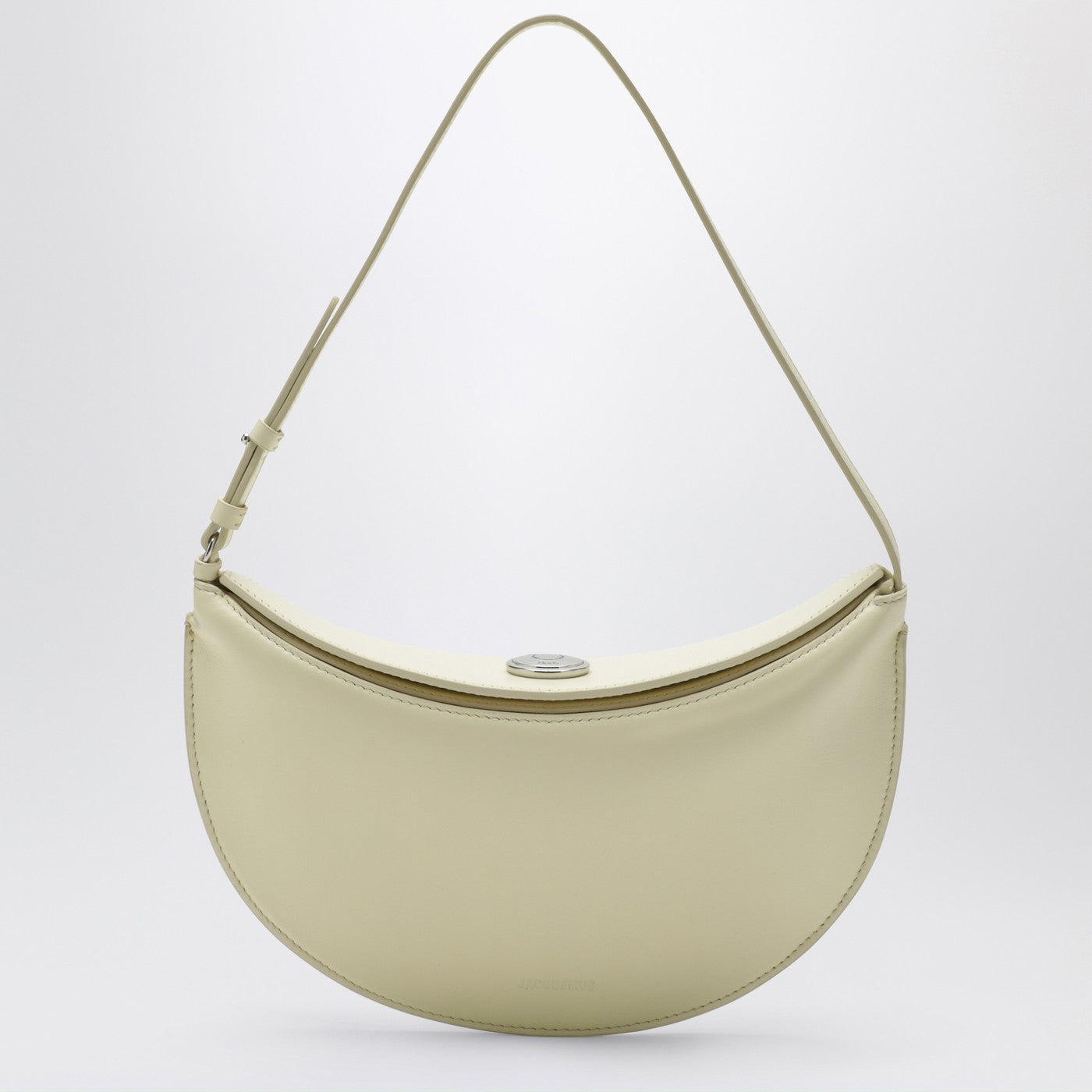 Jacquemus Jacquemus Small Ovalo Leather Bag In Dusty Yellow - Image 1