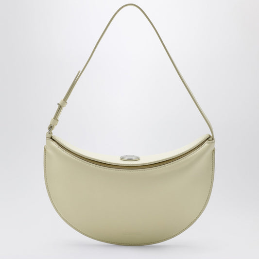 Jacquemus Jacquemus Small Ovalo Leather Bag In Dusty Yellow - Image 1