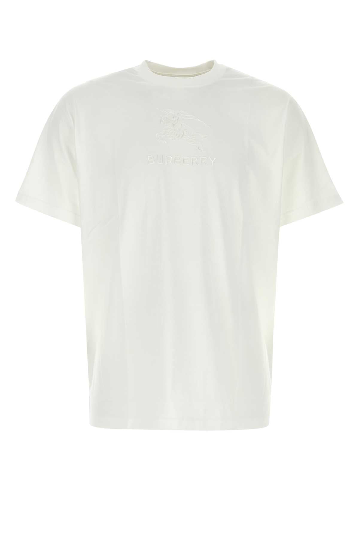 Burberry バーバリーホワイトコットンTシャツ - Image 1