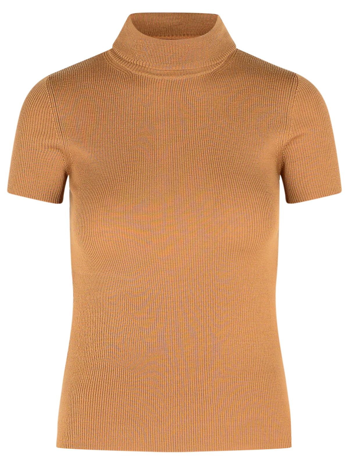 Max Max Mara 'AFA 1234'キャメルウールヤーンタートルネックセーター - Image 1