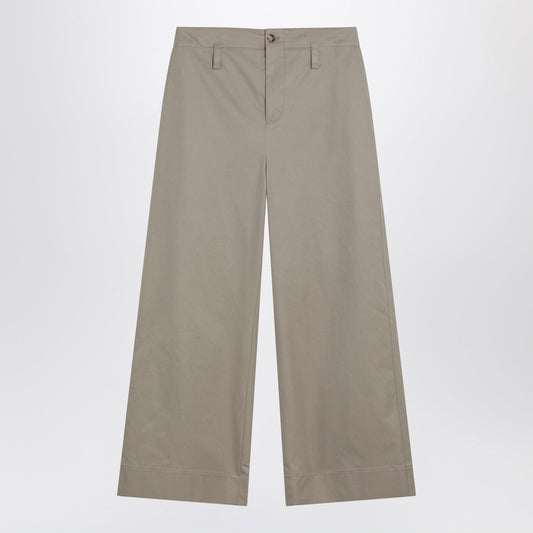 Alexander アレクサンダーMCクイーンベージュコットンガバルディンチノパンツ - Image 1