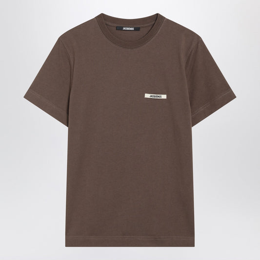 Jacquemus Jacquemus Brown Gros Grain T Shirt - Image 1