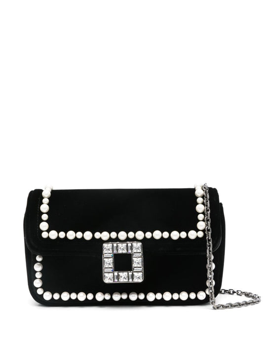 Roger Roger Vivier Jeu De Fille Velvet Clutch - Image 1