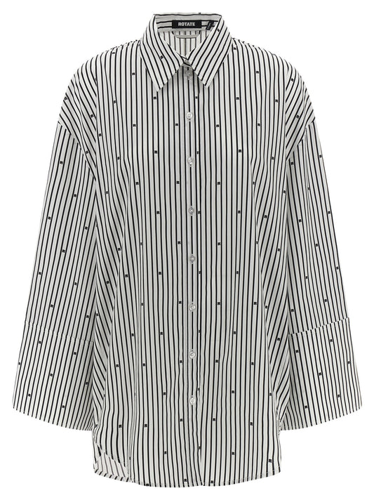 Rotate Rotate Birger Christensen「Poplin特大のストライプ」シャツ - Image 1