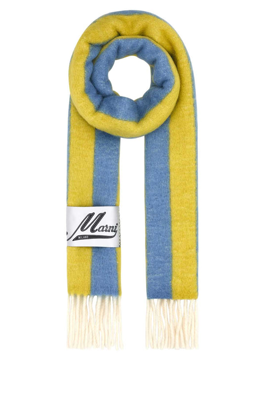 Marni マルニ刺繍ウールブレンドスカーフ - Image 1