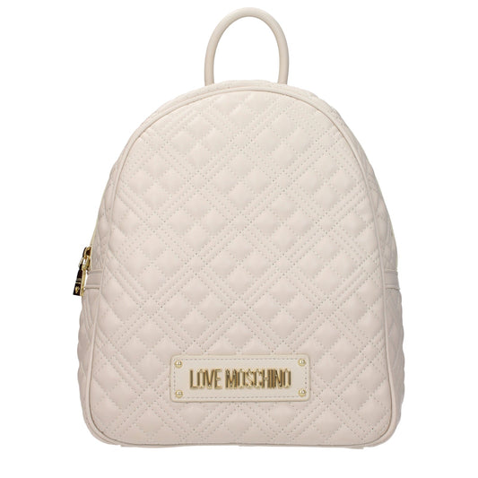 Moschino モスキーノのバックパックとベビーバッグの女性ポリウレタンベージュ/アイボリーが大好きです - Image 1